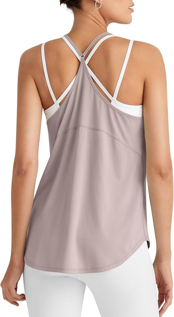 G4Free Workout Athletic Tank Tops for Women Racerback Lightweight Gym Pilates Y-Back Loose Fit Ru... | Amazon (US)