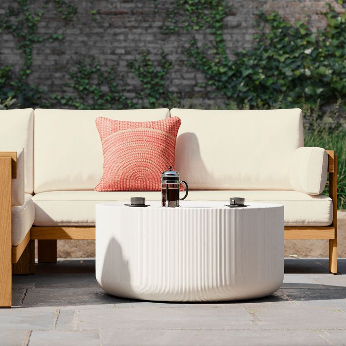 Kos Indoor/Outdoor Concrete Coffee Table (34") | West Elm CA