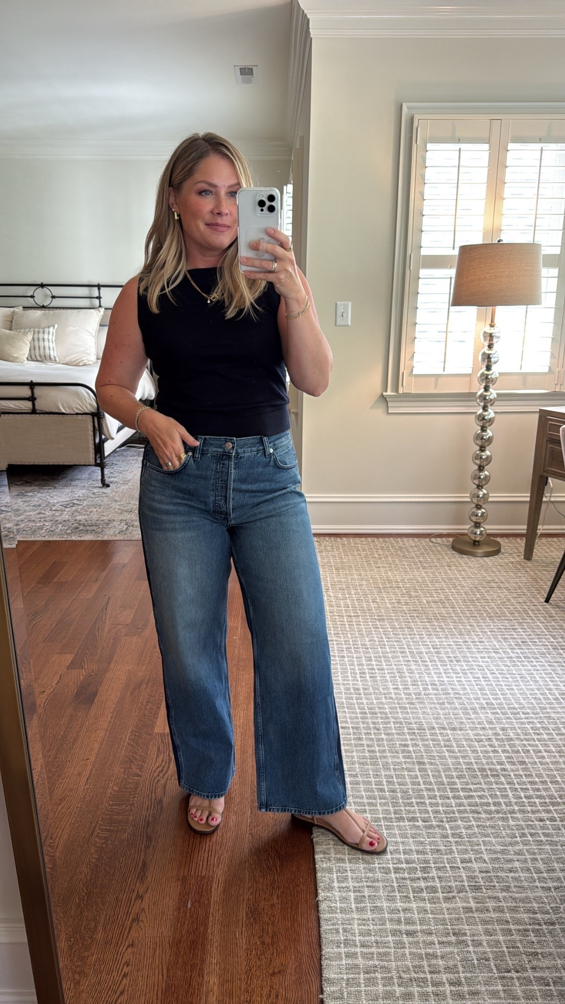 Can we get a 👏 for these “low slung” jeans and new Cleo straight leg with the trendy pockets? Madewell’s denim selection is always the best, but this fall’s denim is next-level good. Pair a casual jean with a more feminine top, or try a wide-leg option with my favorite vest for the transition from summer to fall. Either way, you’ll find exactly what you need @madewell ! #madewellpartner  #ad  #madewell 

#LTKxMadewell