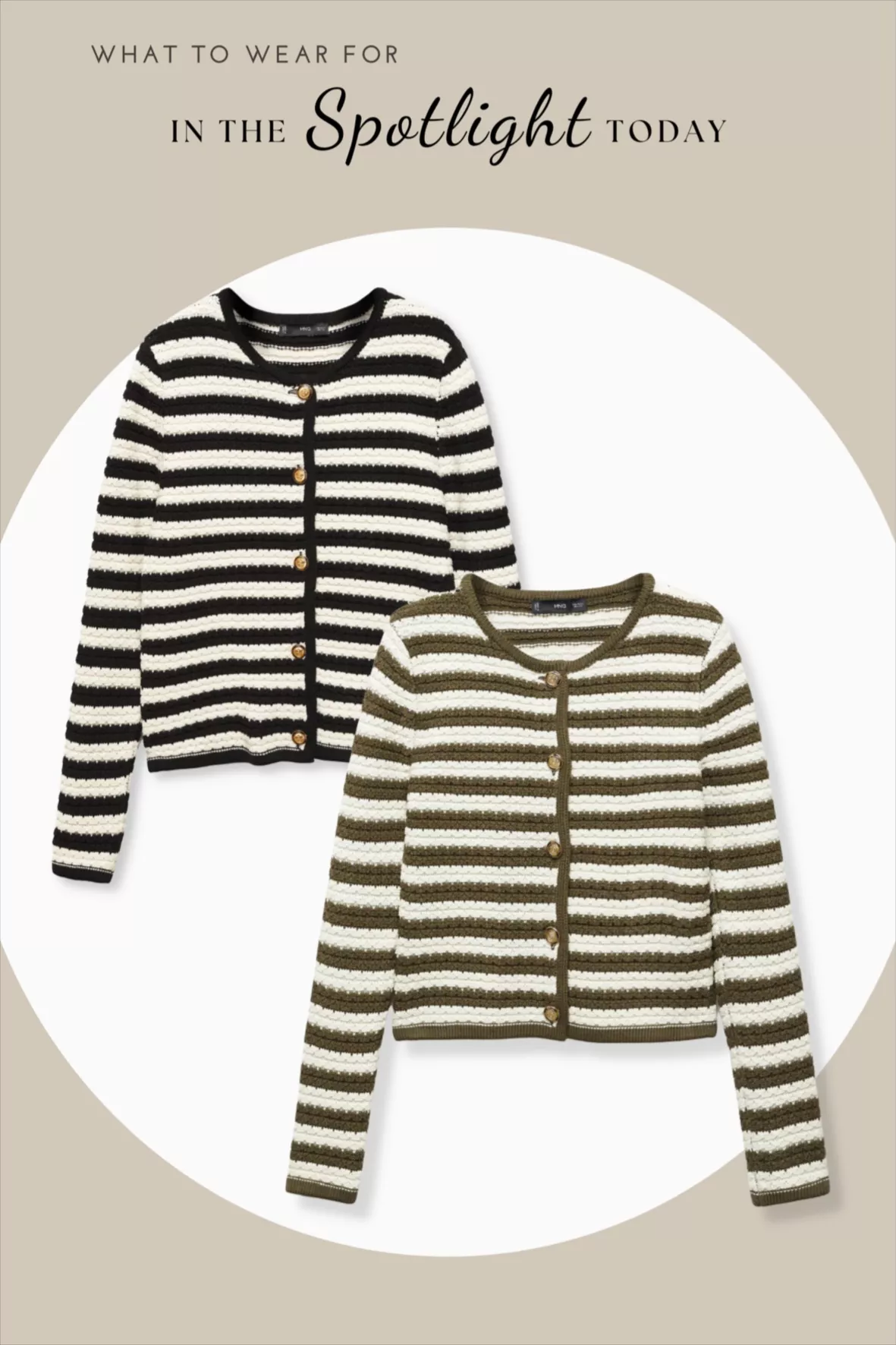striped cardigan with jewel … curated on LTK