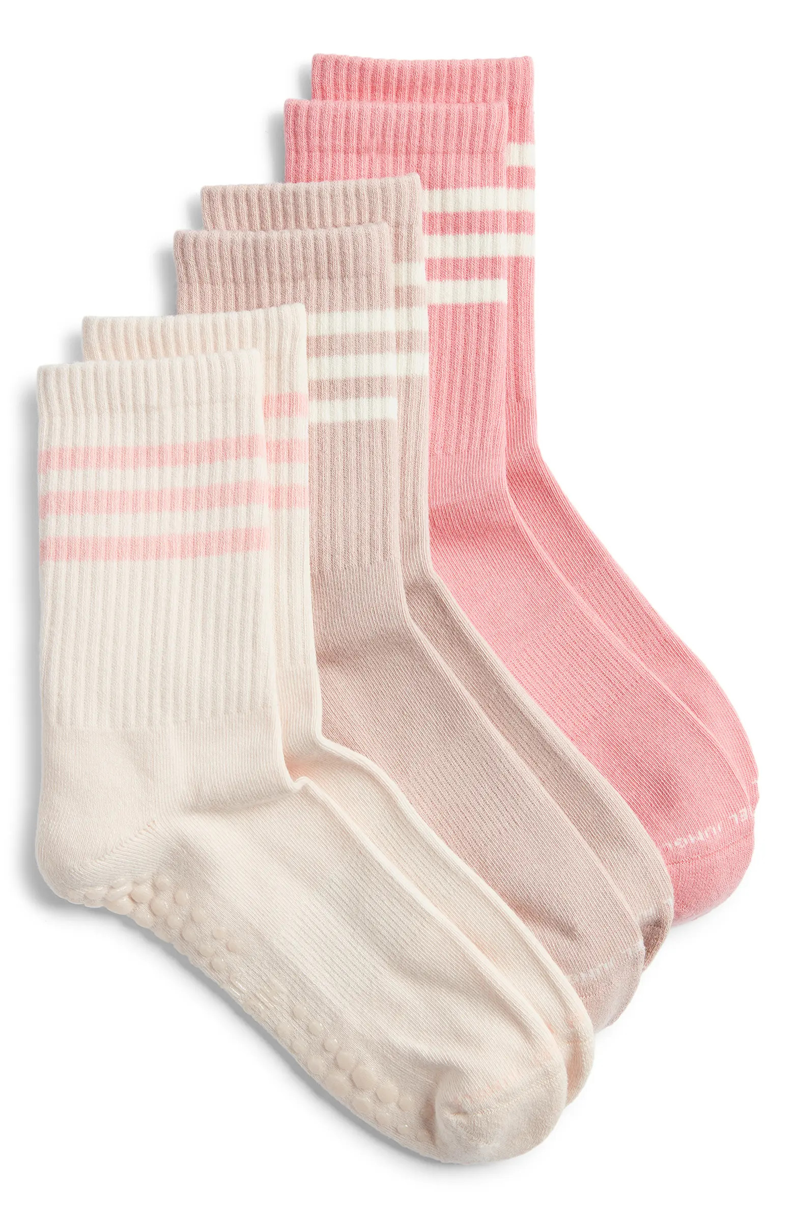 3-Pack Varsity Grip Crew Socks | Nordstrom