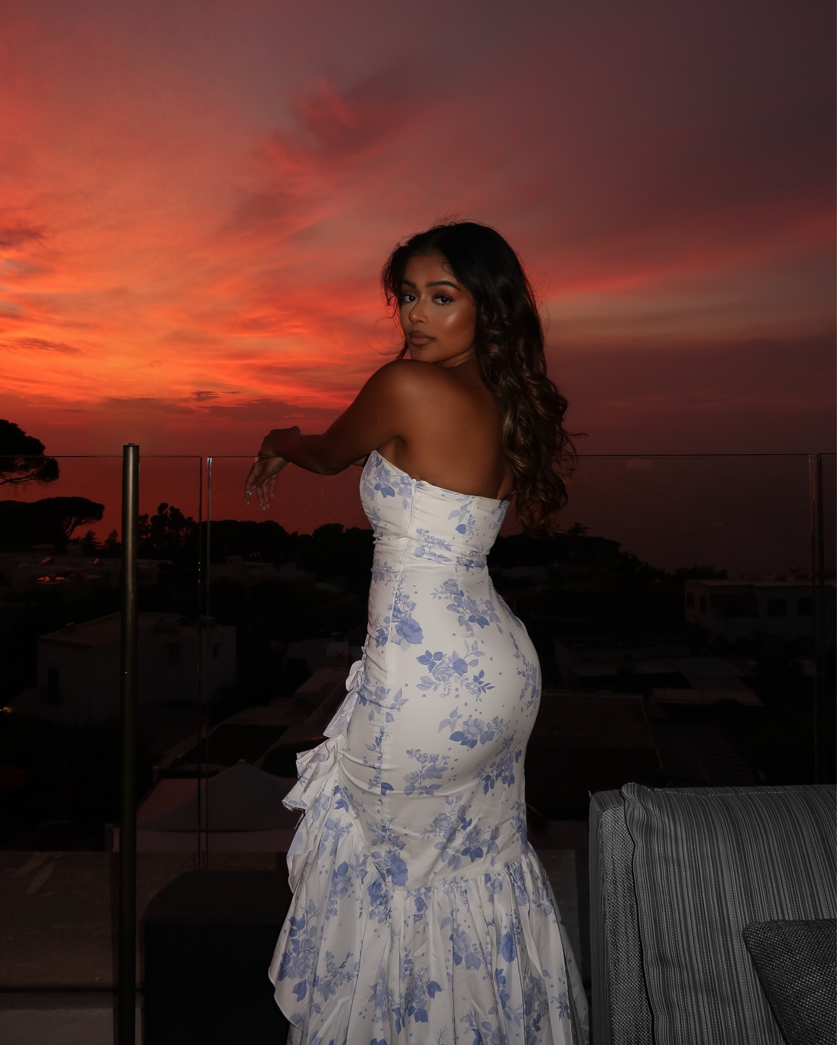 white christmas dresses Silk Dress with Open Back main image 0