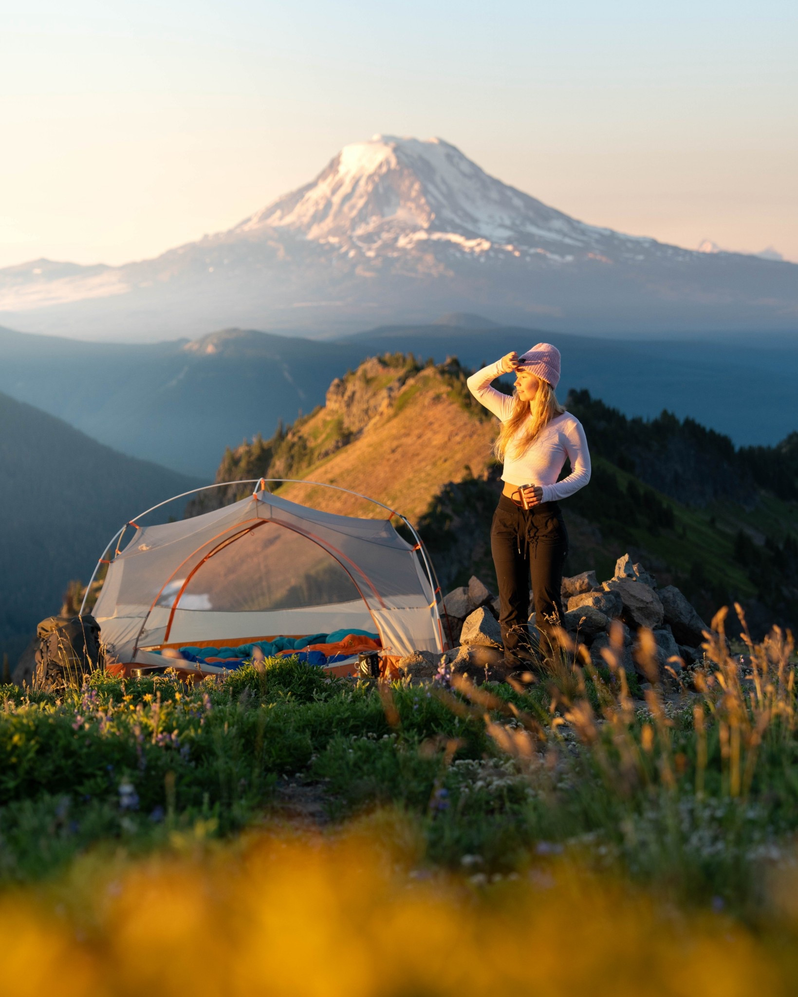 Lululemon pants for hiking! Not your typical hiking pants, but I love the lightweight material. Size 4