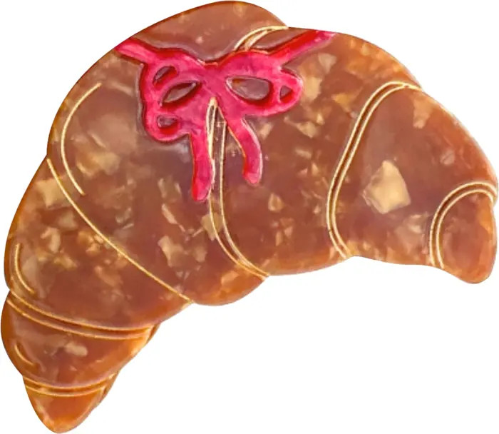 Hand Painted Bow Croissant Claw Clip | Nordstrom