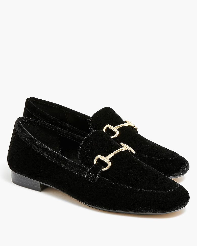 Velvet bit loafers | J.Crew Factory