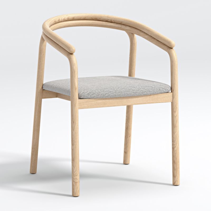 Redonda Wood Upholstered Dining Chair + Reviews | Crate & Barrel | Crate & Barrel