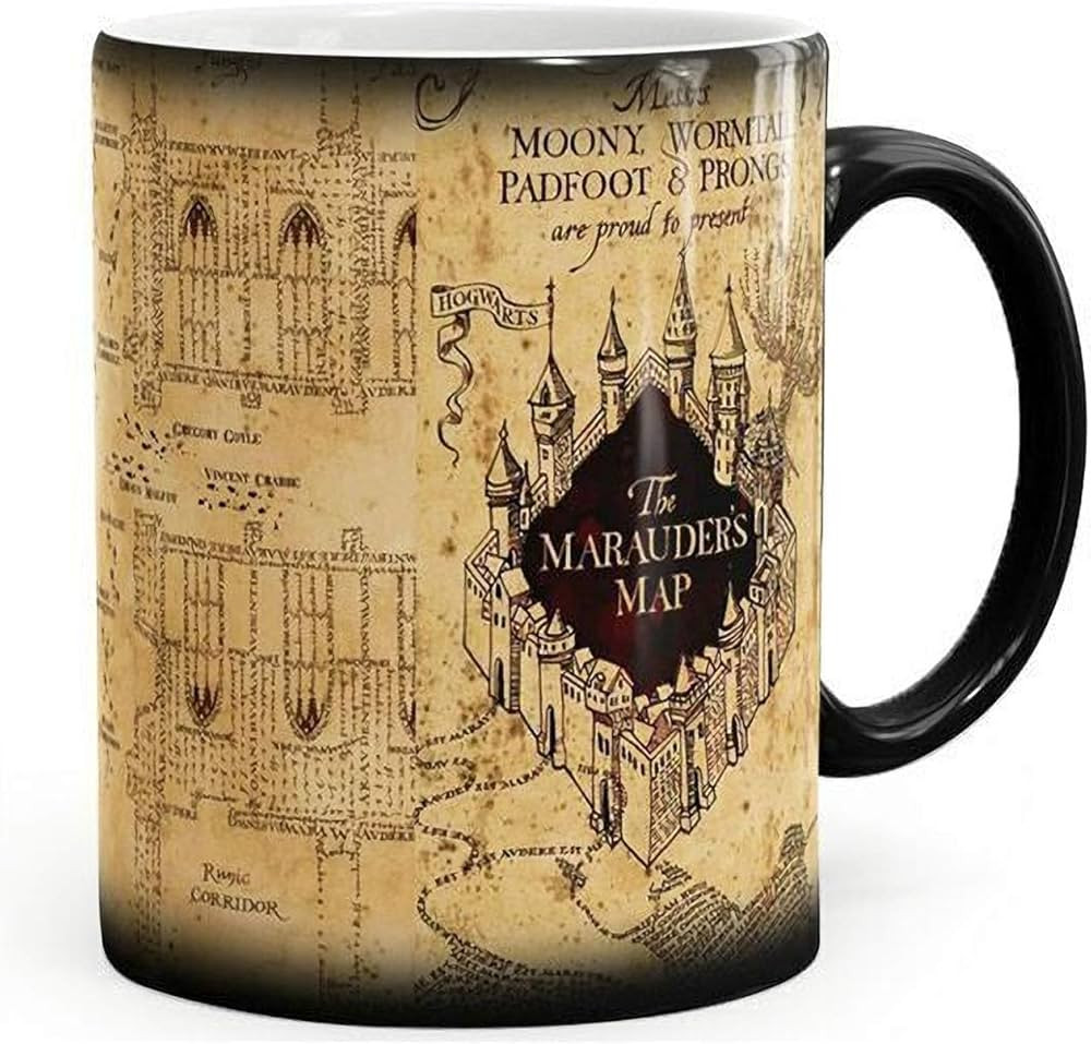 KEYIGOU Harry Potter Inspired Marauders Map Morphing Mug Color Changing Coffee Mug Heat-Sensitive... | Amazon (CA)