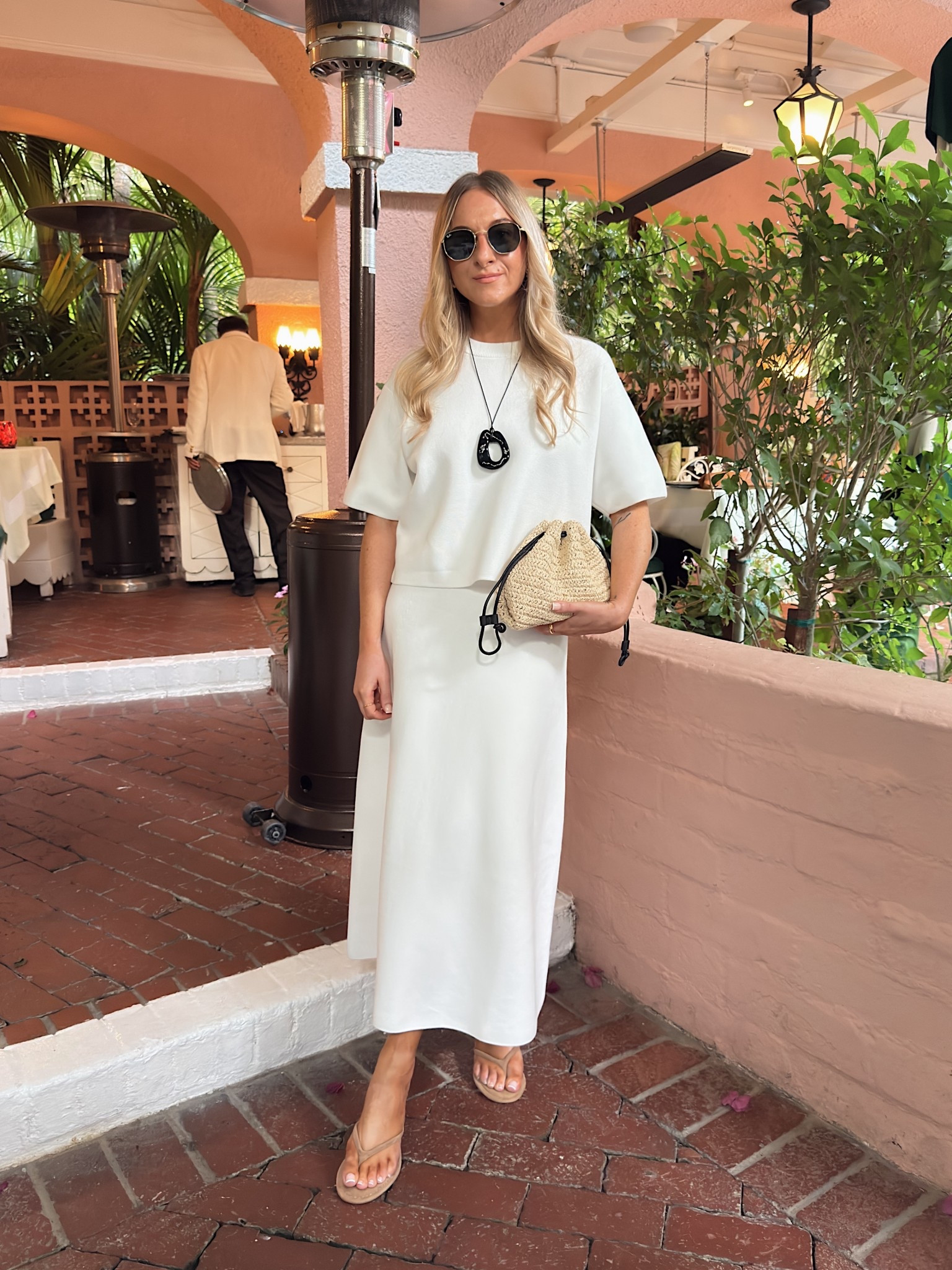 Knitted skirt & t-shirt co-ord for another dinner date night in Beverly Hills. 
Chic but comfortable! I’ve also linked the smoothing underwear I wear for under light coloured trousers & skirts- they’re so light and comfortable but just create a smooth line under your clothes! 

#LTKsummer #LTKdatenight #LTKpetite