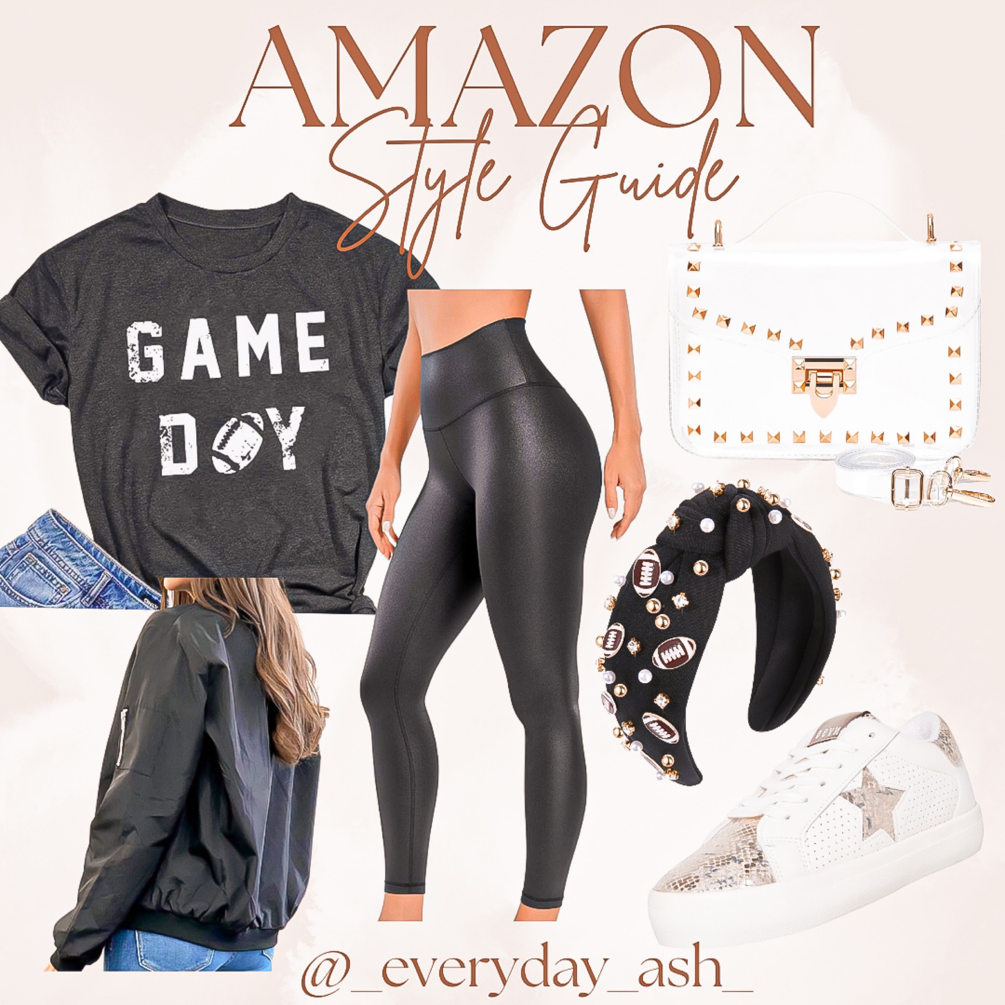 FOOTBALL SZN 🏈 

This cute look is great to celebrate any team! Get ready for those holiday games and fun family afternoons 🤎🖤

Game day outfit, leggings, headbands, zip up jacket, clear stadium bag, sneakers, casual looks, football team, football outfit, game day tshirt , thanksgiving , fall fashion , sports look 

#LTKstyletip #LTKHoliday #LTKGiftGuide