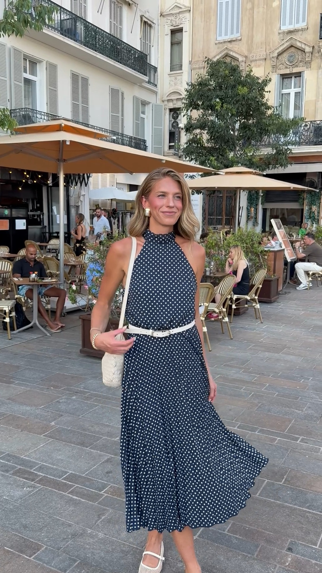 European outfit I wore while in Cannes to dinner. I love this polka dot dress. Wearing size small /4
I swapped the brown belt the dress comes with for a white belt I already had! 

#LTKTravel #LTKSeasonal