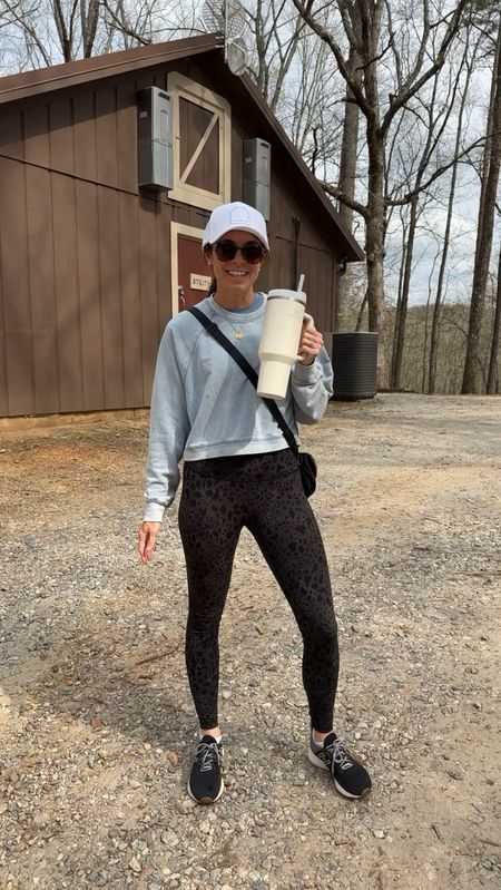 Z supply cropped comfy sweatshirt with Amazon leggings, Lululemon cross body bag purse and Stanley tumbler of course 🙌🏻

#LTKtravel #LTKstyletip #LTKfitness