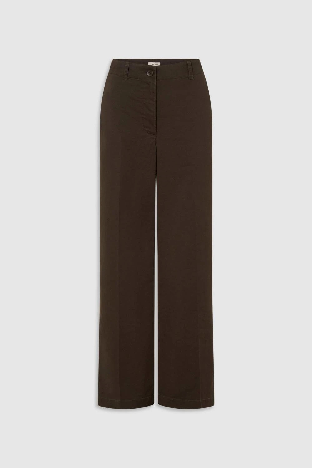 FOLK STRAIGHT LEG PANT Dark Chocolate | Oroton