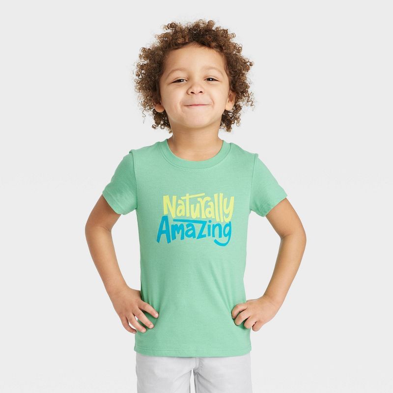 Toddler Boys' Short Sleeve Graphic T-Shirt - Cat & Jack™ Green | Target