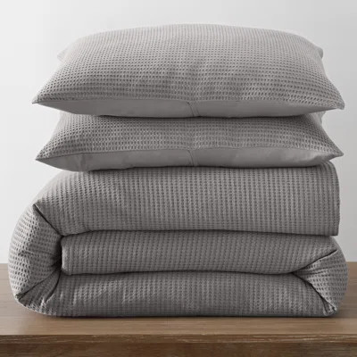 Felix Cotton Waffle Duvet Set | Wayfair North America