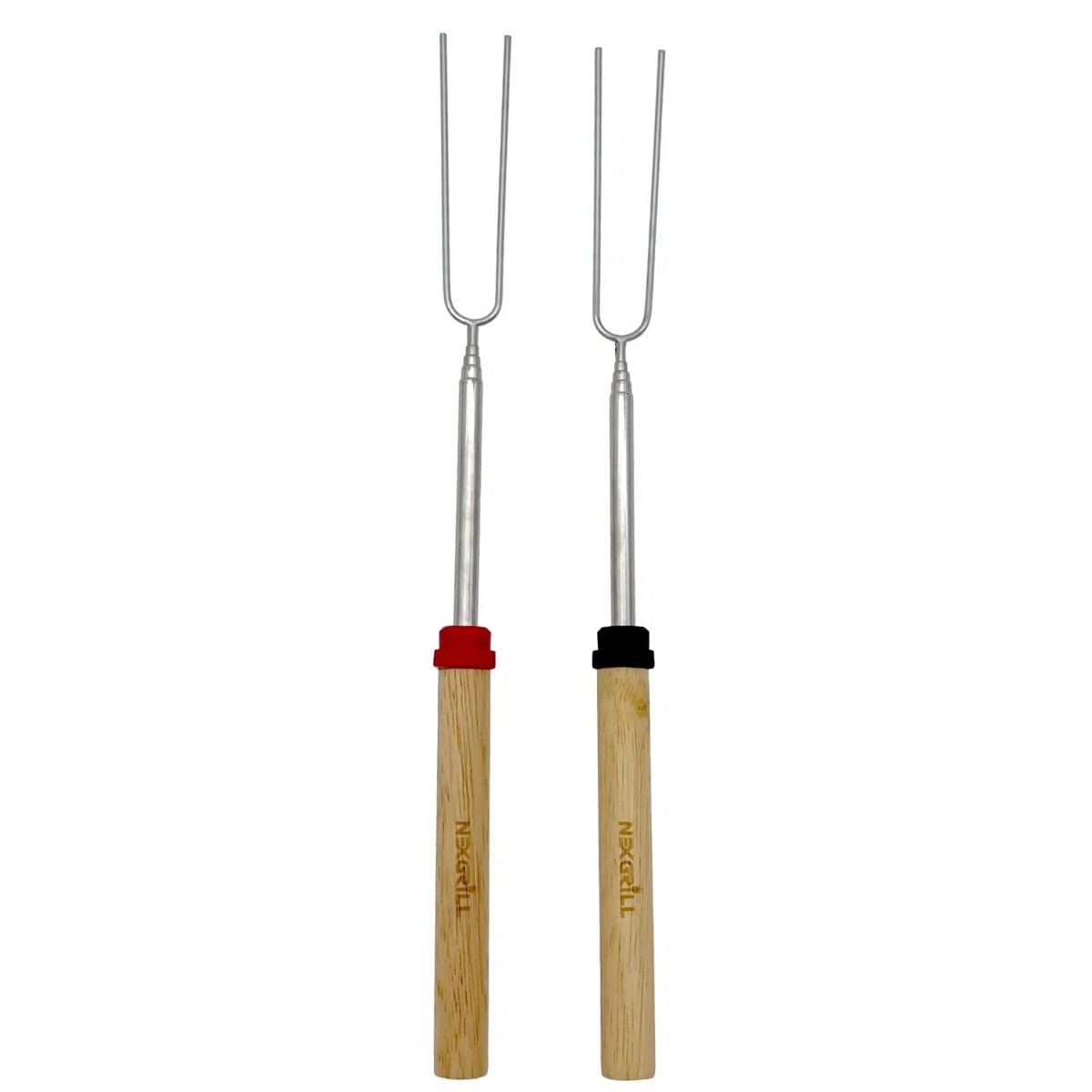 Nexgrill Extendable Roasting Grill Fork Stick, 2-Pack 32" Roasting Sticks, Dual Fork Grilling & C... | Wayfair North America