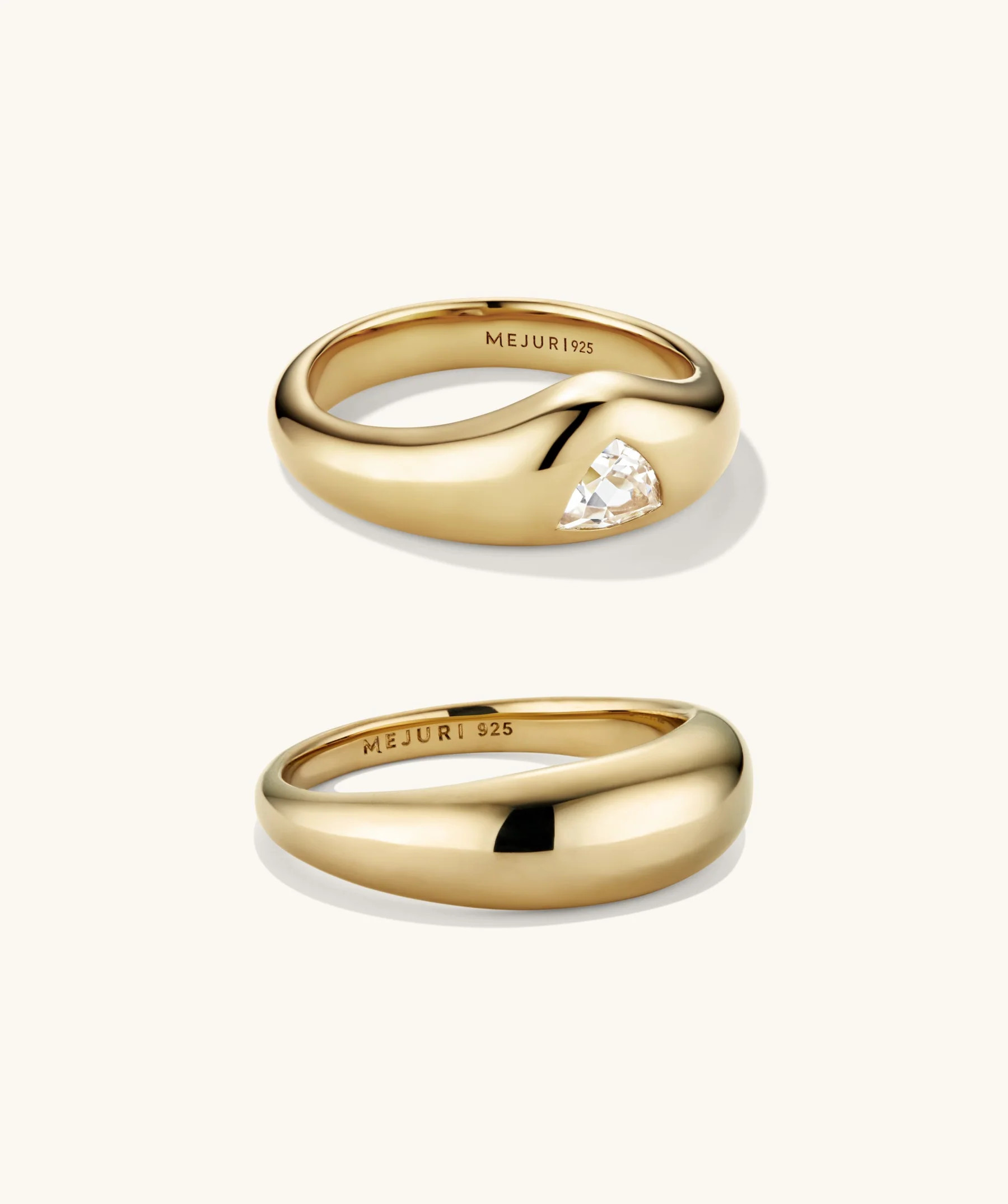 Organic Dôme Crown Nesting Ring Set | Mejuri Fine Crew