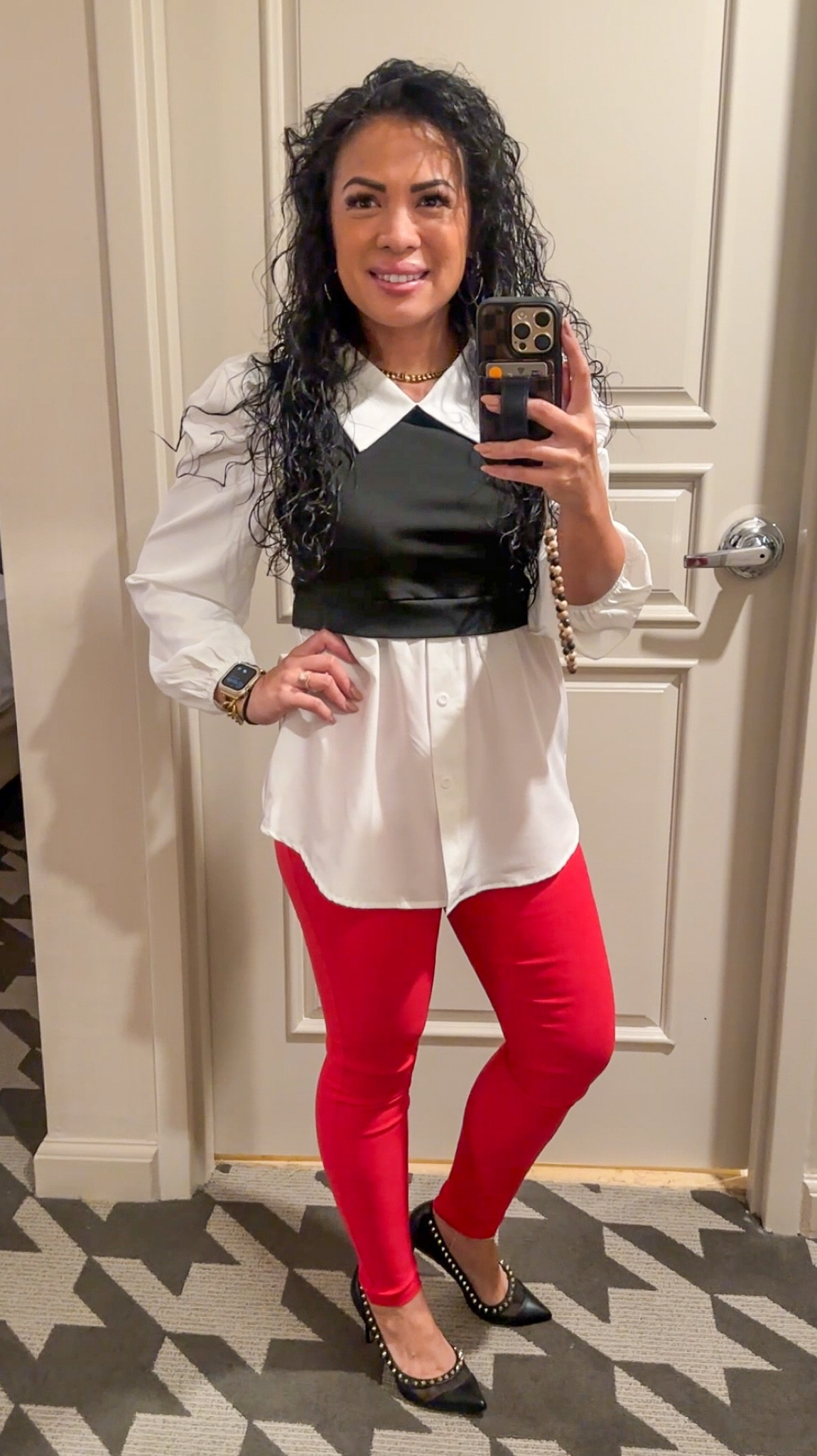 Love this 2 in 1 peplum pullover blouse with some studded pumps! Business casual. 

#LTKWorkwear #LTKShoeCrush #LTKStyleTip