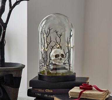 Lit Skull Cloche | Pottery Barn (US)