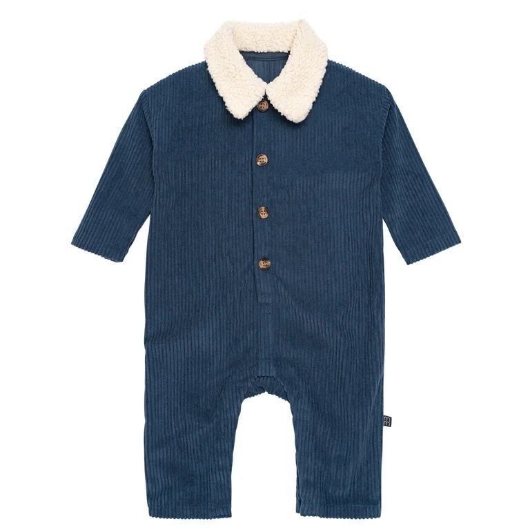 Modern Moments by Gerber Baby Boy Corduroy Romper, Sizes 0/3 Months - 24 Months | Walmart (US)