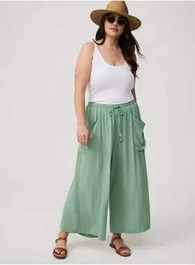 Cropped Straight Leg High-Rise Pant | Torrid (US & Canada)