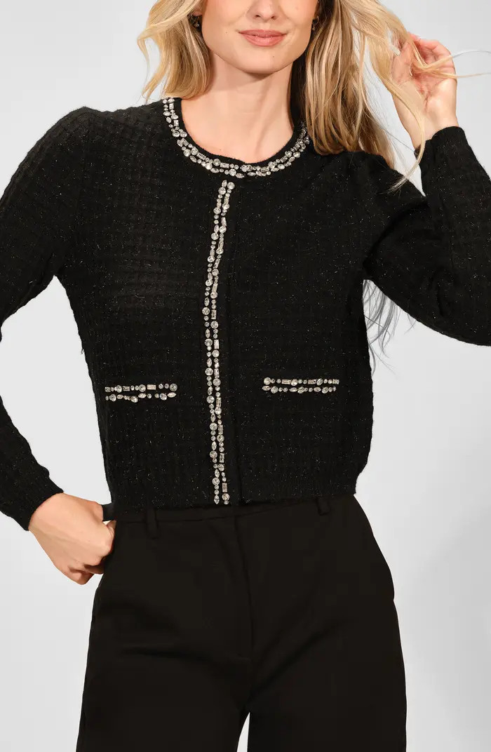 Crystal Crop Cardigan | Nordstrom