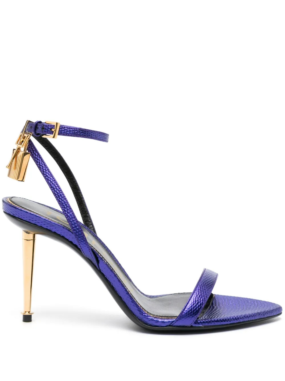 Padlock 90mm leather sandals | Farfetch Global