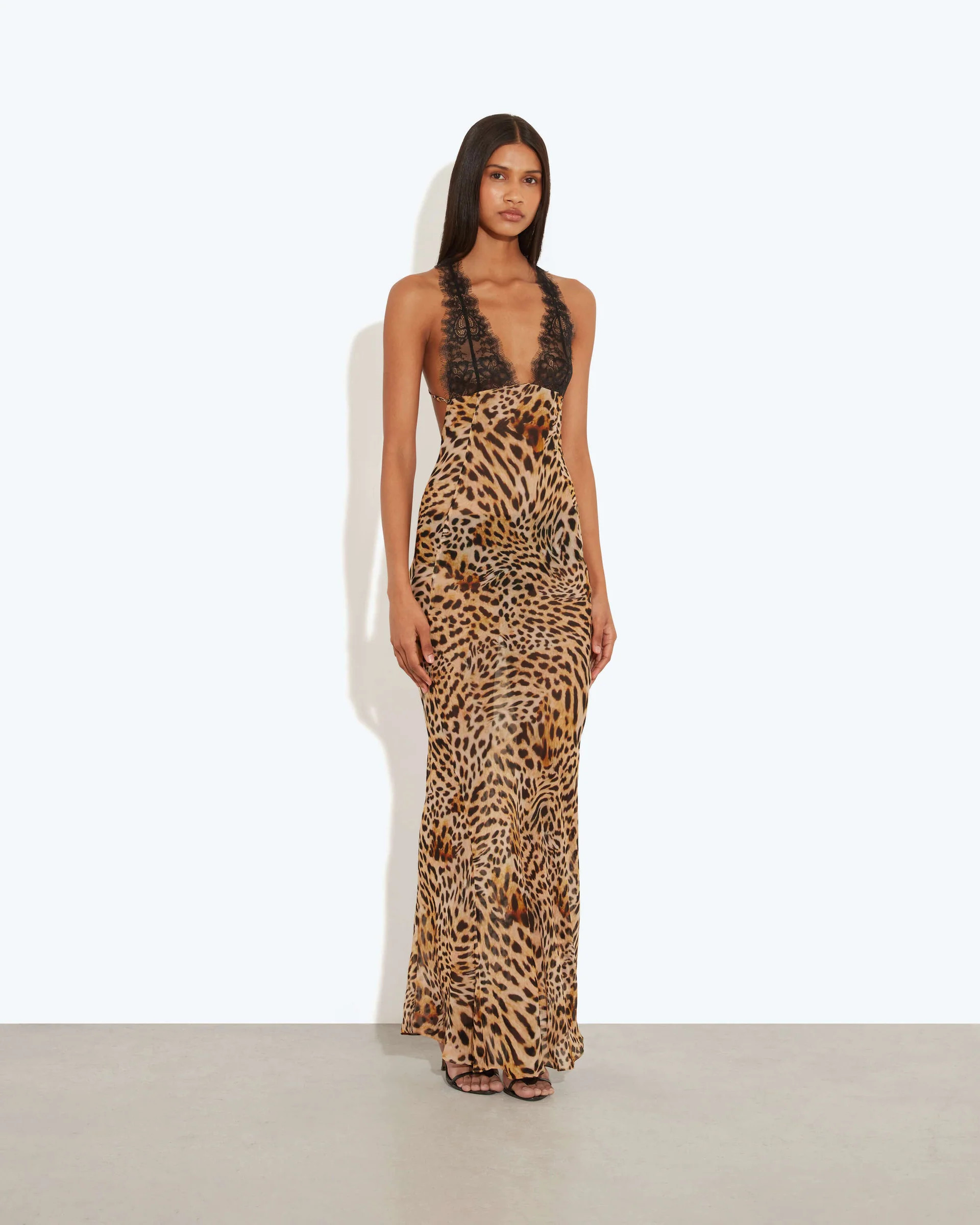 Akima Leopard Slip Dress | Rat & Boa