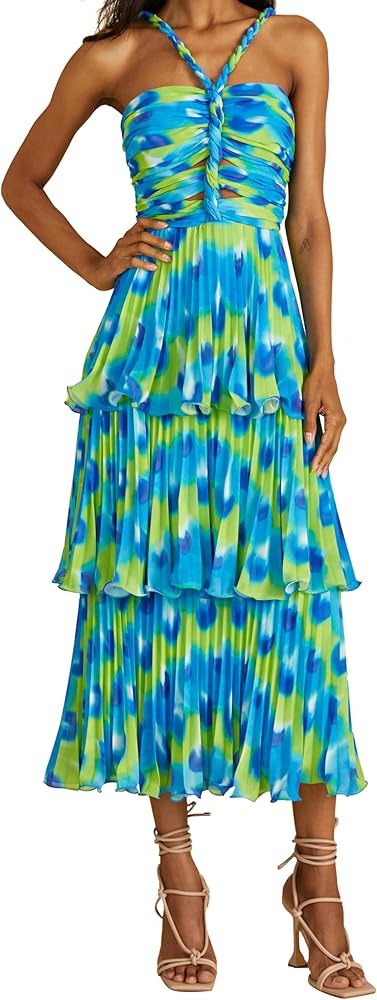 AMUR Women's Brant Tiered Midi Dress | Amazon (US)