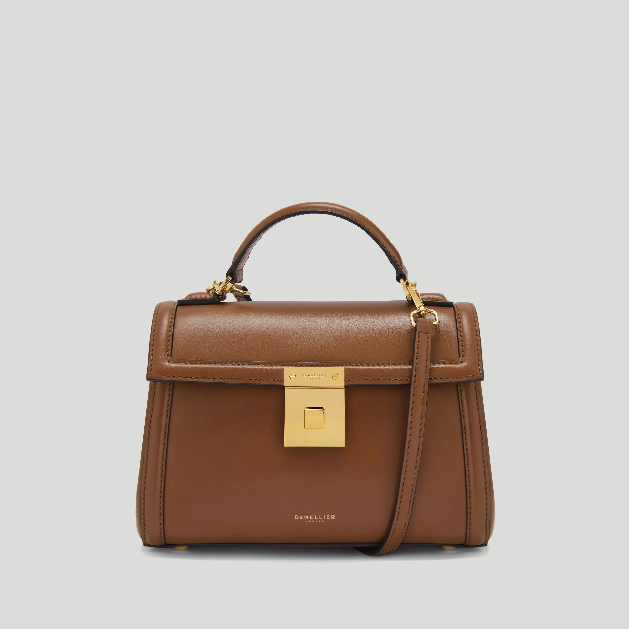 DeMellier The Paris in Tan Smooth Leather Crossbody bag | DeMellier