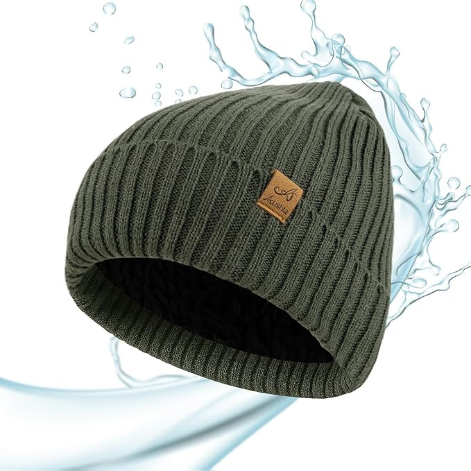 ACUSHLA Waterproof Windproof Cuff Beanie | Amazon (US)