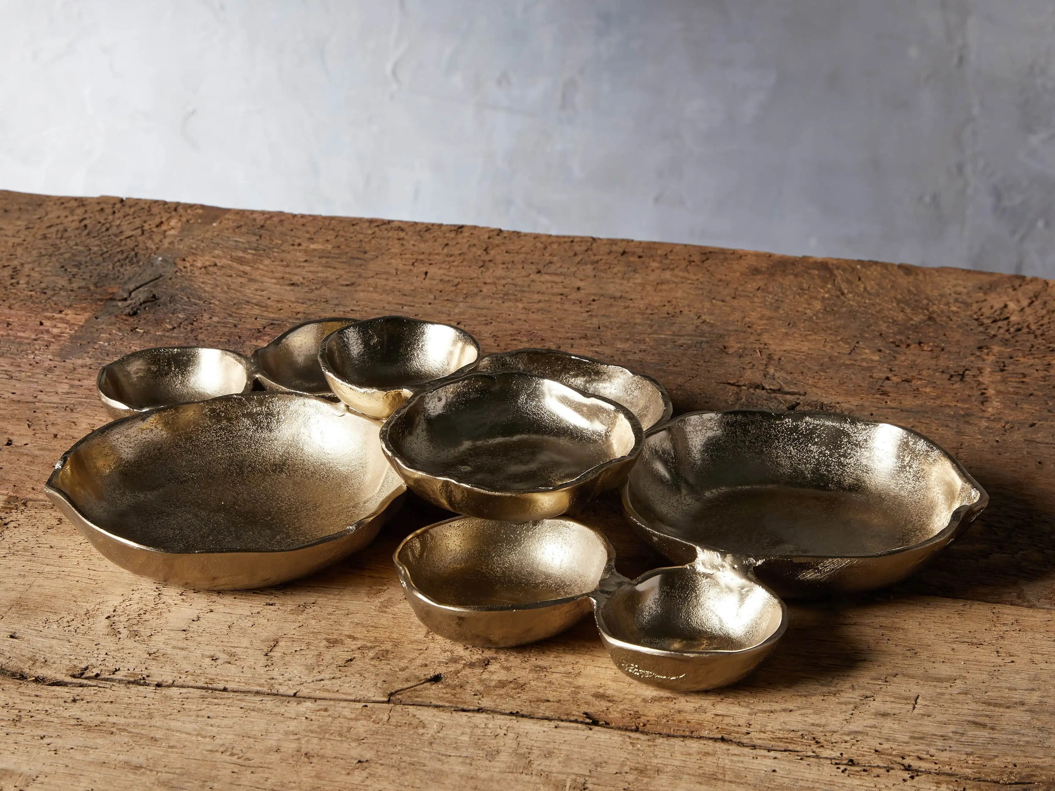 Klasa Large Dark Gold Platter | Arhaus | Arhaus