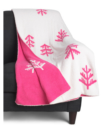Oversized Feather Knit Nordic Tree Throw | TJ Maxx