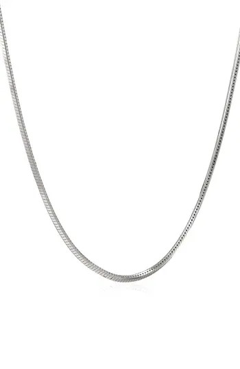 BEST SILVER Sterling Silver Snake Chain Necklace at Nordstrom Rack, Size 18 | Nordstrom Rack