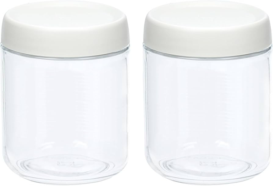 2Pack Overnight Oats Containers with Lids, 16 oz Glass Mason Overnight Oats Jars, Wide Mouth Maso... | Amazon (US)