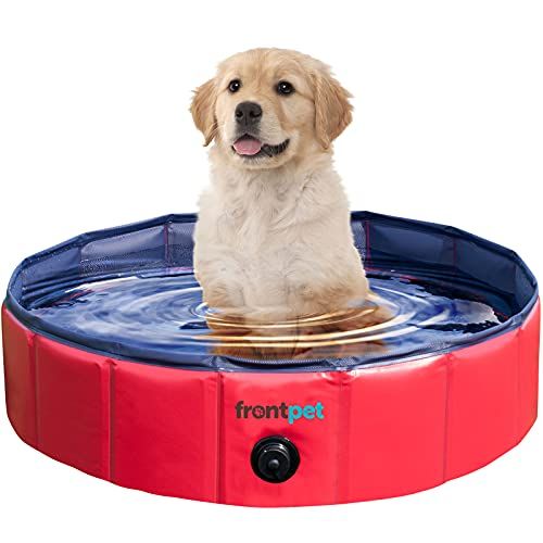FrontPet Foldable Dog Pet Pool Bathing Tub (32 Inches X 11.8 Inches) | Amazon (US)