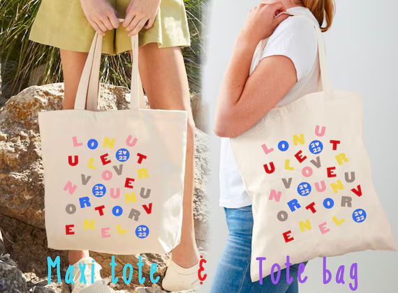Love on Tour 2022/2023 Word Soup Maxi Tote Bag HARRY STYLES - Etsy | Etsy (US)