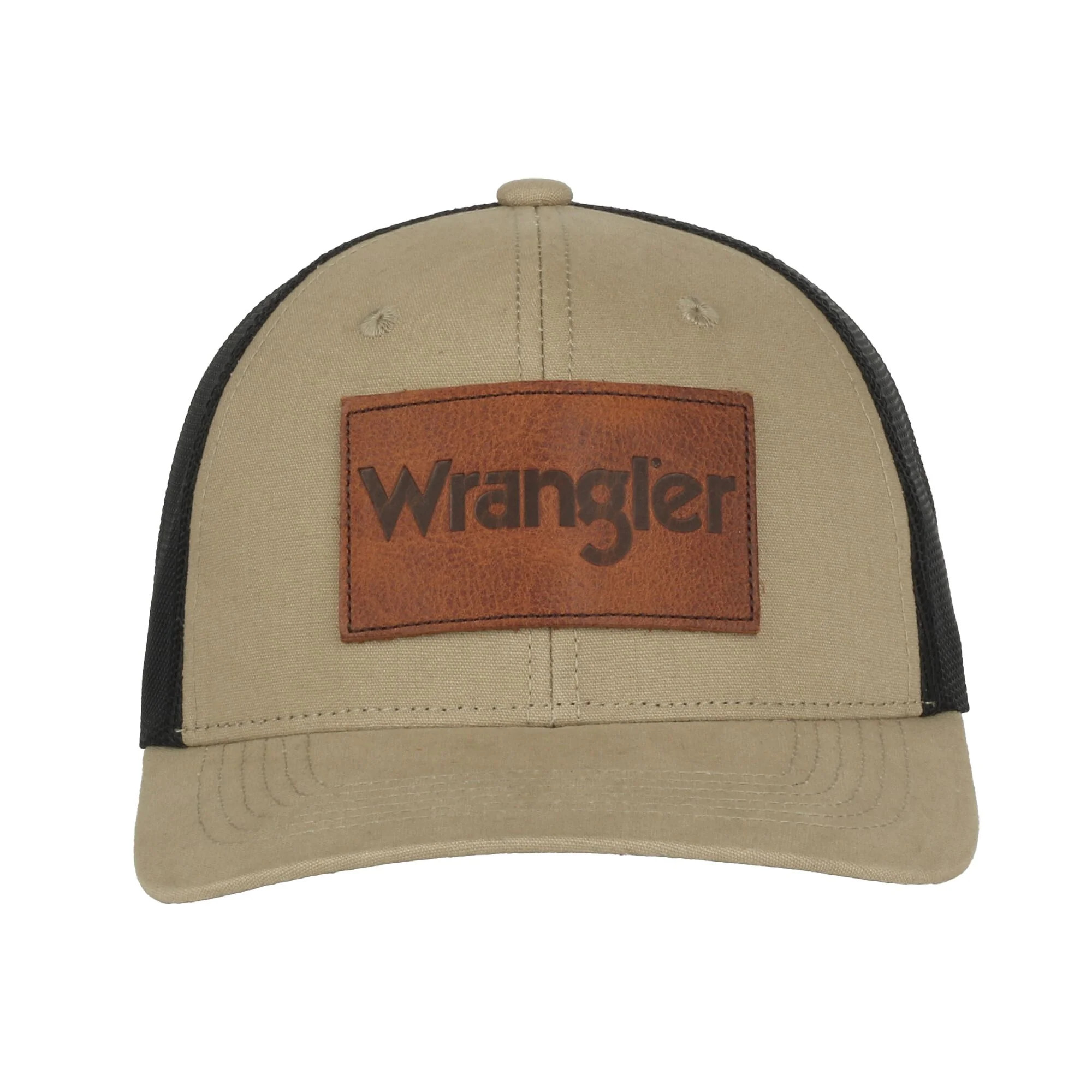 Wrangler Licensed Hat - Adult Men's Structured Meshback Debossed Leather Patch Modern Trucker Cap | Walmart (US)