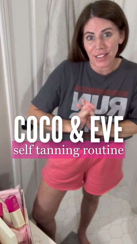 Self tan routine with Coco & Eve
I used the Bali Bae self tan set, and it includes the bronzing foam in shade dark, the back applicator, the face brush, and the velvet hand mitt.

I also have the tan boosting anti-aging body oil with SPF20. I plan on using this on the days I will be outside casually like sports games, walking, gardening, etc.

The limited edition kabuki body brush- I used this to blend the tan in around my shoulders, neck, belly button, knees, elbows, etc.

I love the gorgeous color it gave me. It’s very natural looking and I love that you can achieve the color you want by the amount of time you leave it on. I slept in mine overnight but for a lighter tan I recommend leaving it on at least 4 to 6 hours.

They also have sunscreen, hair care and more!

You can save 15% off regular priced merchandise with my code  TDJ15.
It does not include any value sets as they are already discounted heavily.

Coco and Eve tan, self tanner, tanning products

#LTKBeauty #LTKOver40 #LTKSaleAlert