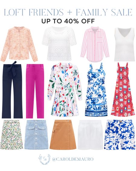 Make sure you don't miss the sale on these tops, pants, skirts, and dresses from Loft for up to 40% off!
#springfashion #casualoutfit #fashiondeal #affordablefinds

#LTKstyletip #LTKSeasonal #LTKsalealert