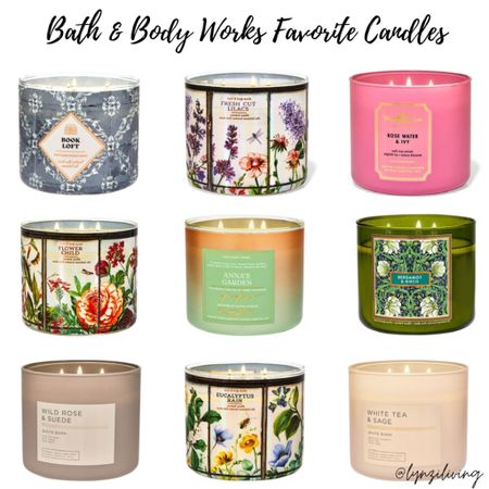 Bath & Body Works Favorite Candles

They’re $10 off today and free shipping on orders over $50!

Spring candle, floral candle, blue candle, green candle, pink candle, beige candle, book candle, lilac candle, rose candle 

#LTKsalealert #LTKhome #LTKfindsunder50