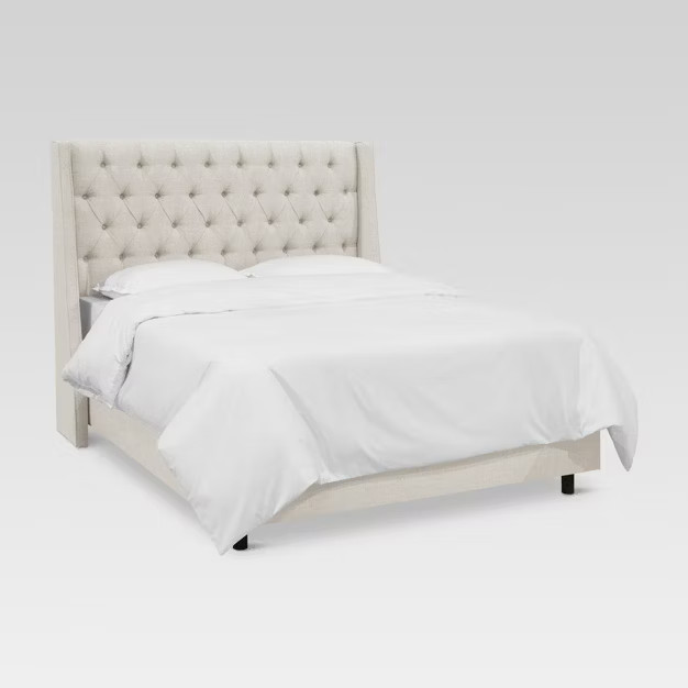 Gilford Tufted Linen Blend Wingback Bed - Threshold™ | Target