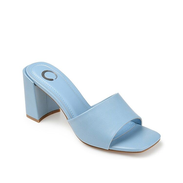 Journee Collection Alisia Sandal | Women's | Light Blue | Size 6.5 | Sandals | Block | DSW