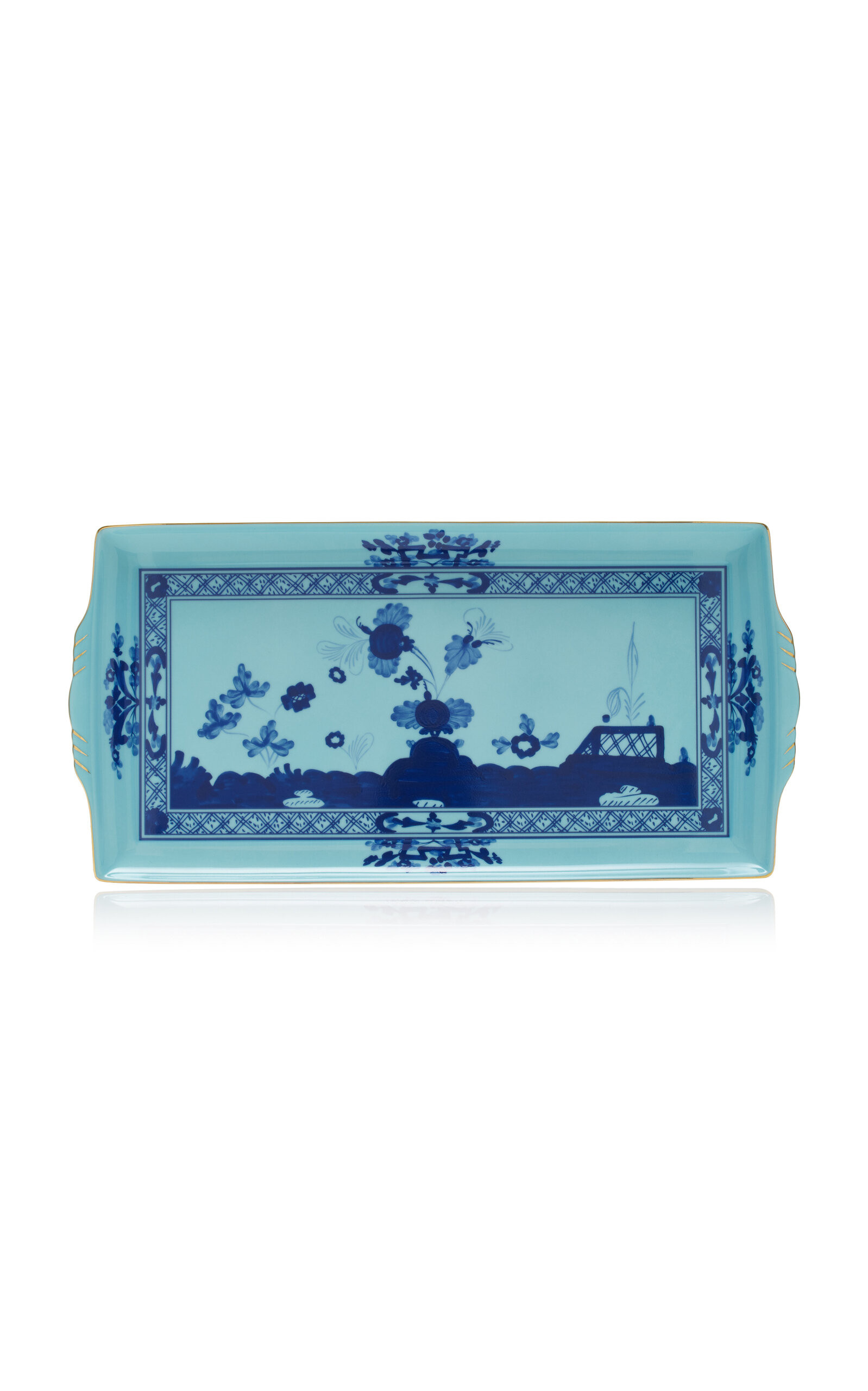 Ginori 1735 - Large Porcelain Service Tray - Blue - Moda Operandi | Moda Operandi (Global)