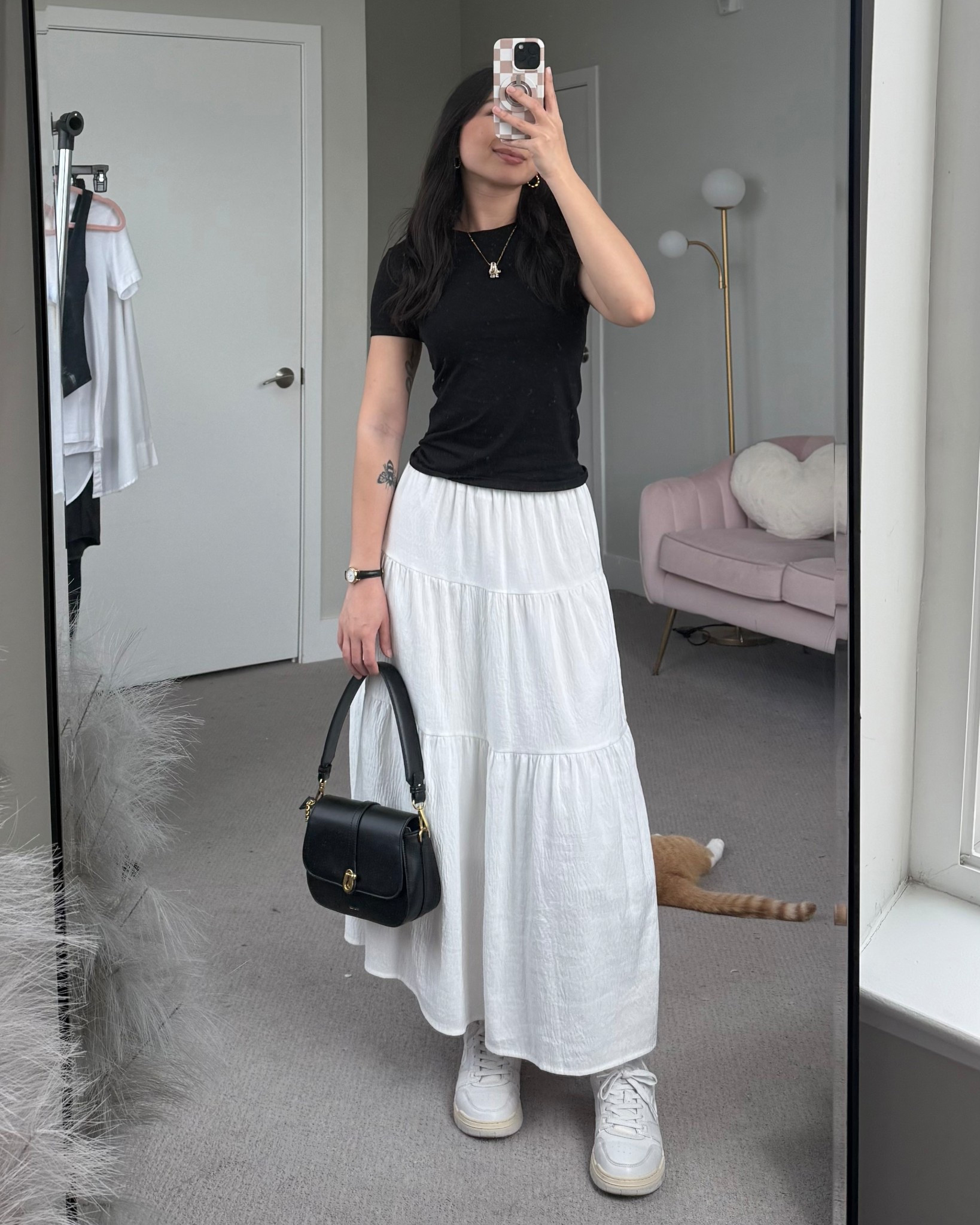 Sneakers: true to size
Maxi Skirt: size S (YesStyle code: VIVACIOUSHON)


#LTKSeasonal #LTKShoeCrush #LTKItBag