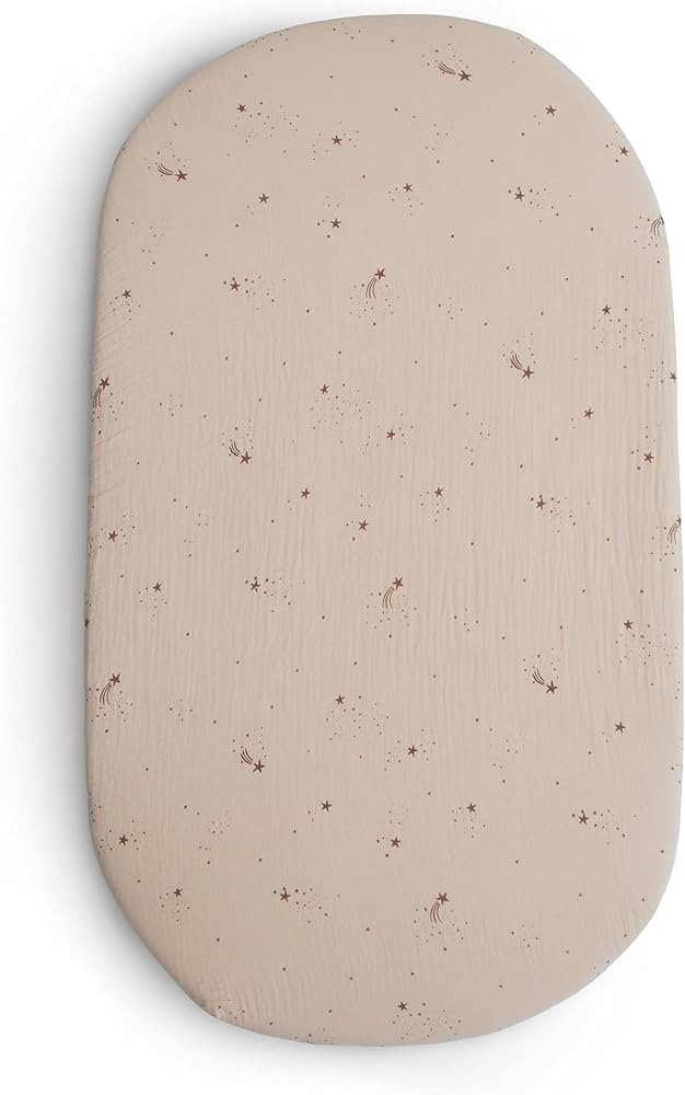 mushie Extra Soft Bassinet Muslin Crib Sheet | 30" x 16" (Falling Stars) | Amazon (US)