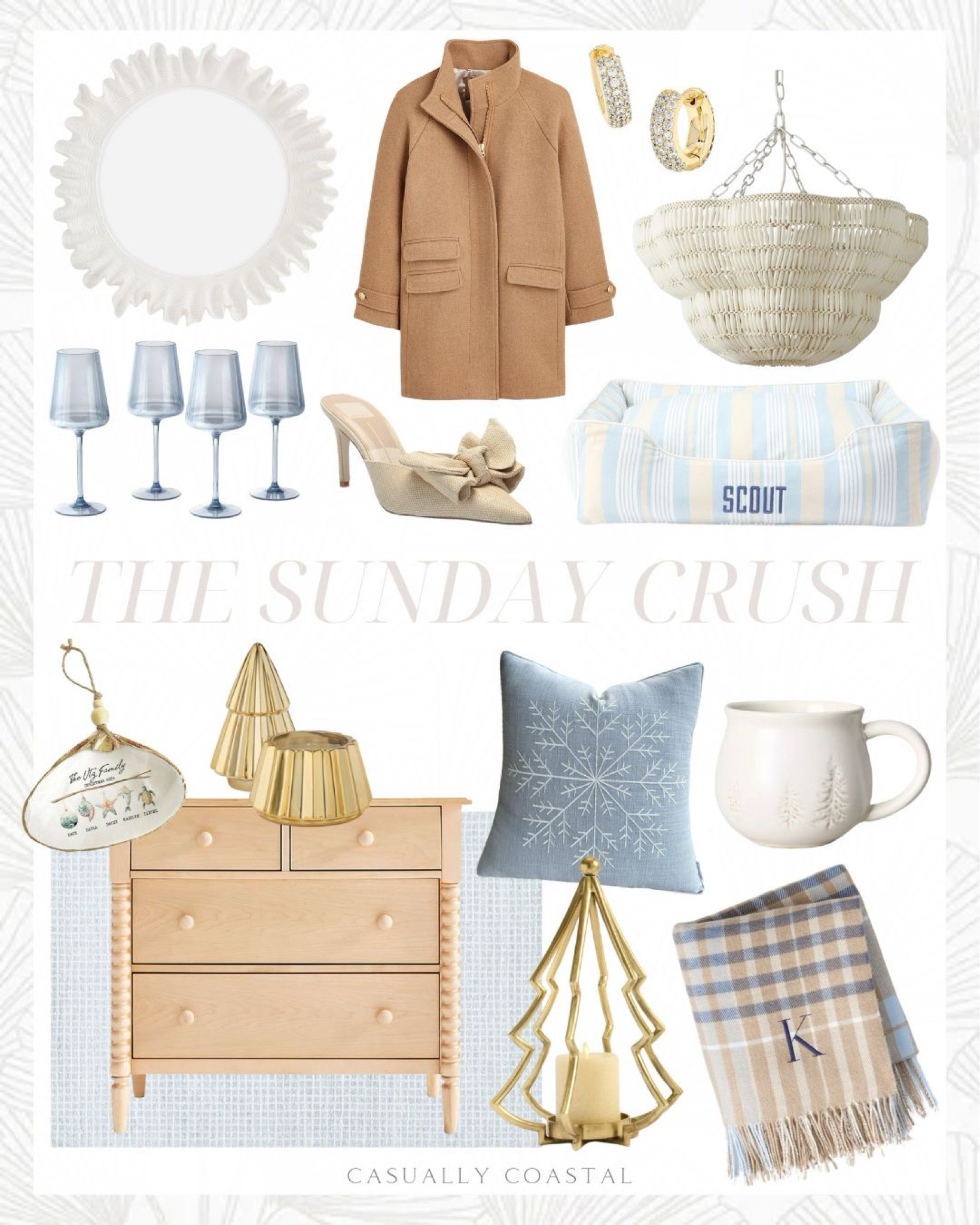 The Sunday Crush

Coastal home, coastal style, coastal home decor, coastal pillows, coastal drawer, neutral coat, target wine glasses, coastal lighting, round mirror, stemmed blue wine glasses, wool blend coat, dolce vita heeled sandal, neutral heels, bow heels, Kendra Scott pave huggie earrings, Amazon gold hoops, coastal chandelier, dog lounge bed, coastal dog bed, coats Christmas decor, family Christmas ornament in shell, coastal area rug, blue and white rug, 4-drawer kids dresser, neutral dresser, mulled cider gilded tree candle, embroidered winter snowflake pillow cover, holiday pillow covers, Fallon tree candleholder, Christmas tree mug, Italian plaid throw blanket 

#LTKFindsUnder50 #LTKFindsUnder100 #LTKHome