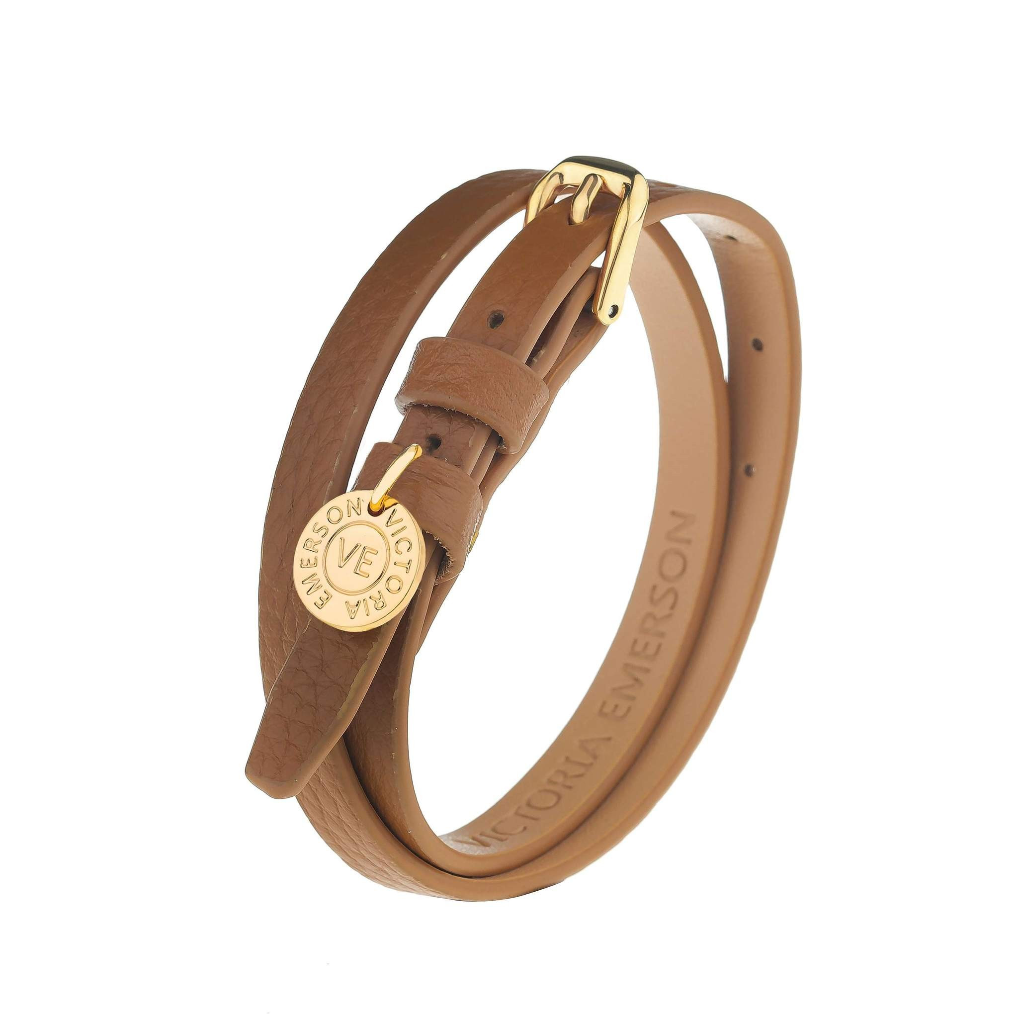 Double Wrap on Tan Leather | Victoria Emerson