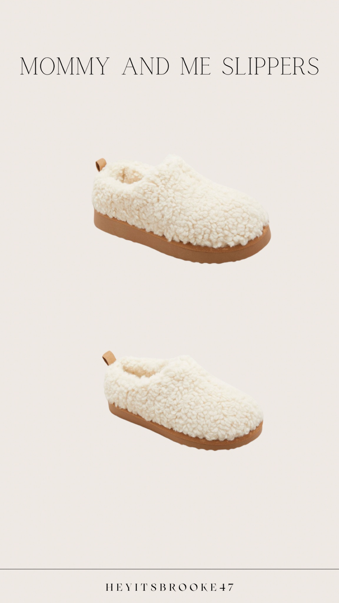 The cutest matching slippers for you and your littles! 🤍

#LTKShoeCrush #LTKKids #LTKFamily