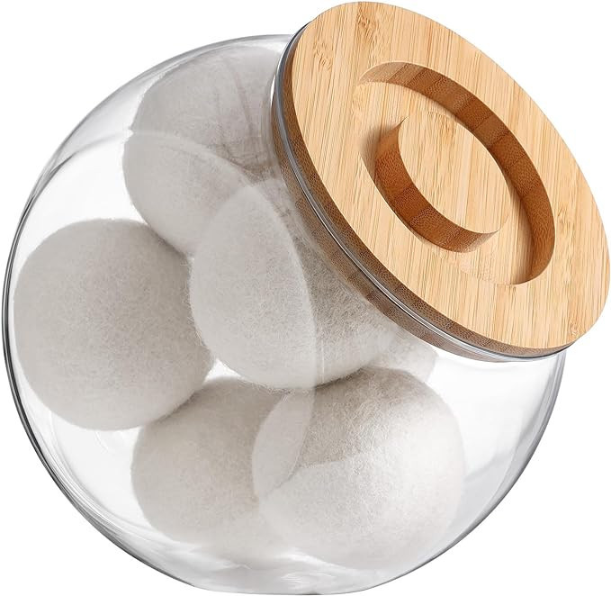 SUBEKYU Dryer Ball Holder for Laundry Room Organization, Plastic Dryer Ball Laundry Pods Dispense... | Amazon (US)