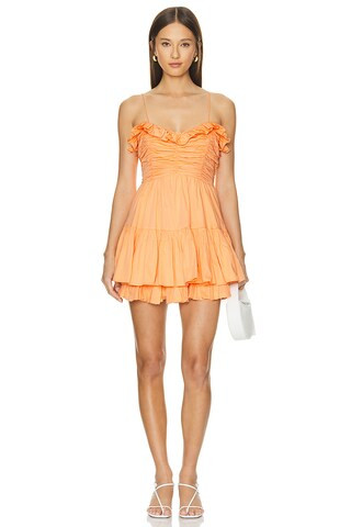 LoveShackFancy Linny Dress in Tangerine from Revolve.com | Revolve Clothing (Global)